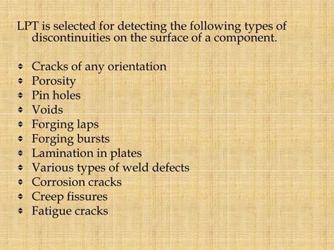 Ppt Visual Testing Liquid Penetrant Testing Powerpoint Presentation