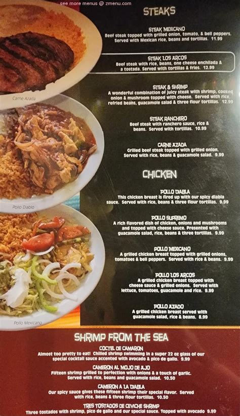 Online Menu Of Los Arcos Mexican Restaurant Restaurant Bristow