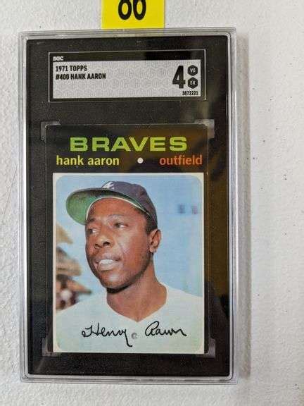 Hank Aaron Topps Sgc South Auction