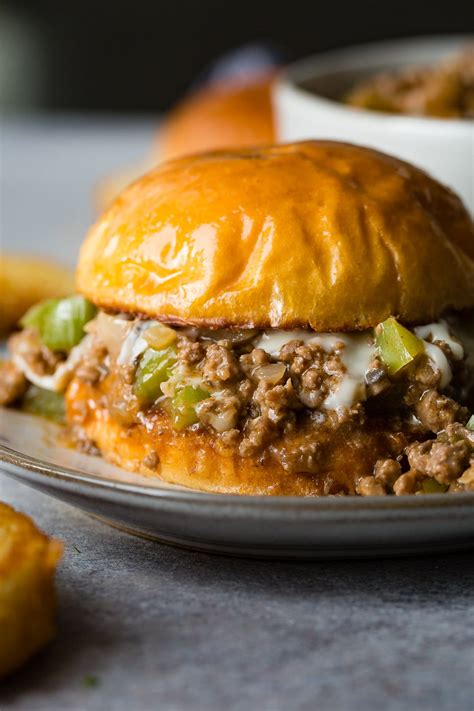 Philly Cheesesteak Sloppy Joes Oh Sweet Basil