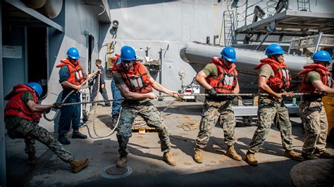 Dvids Images Uss Portland Replenishment At Sea In The Red Sea