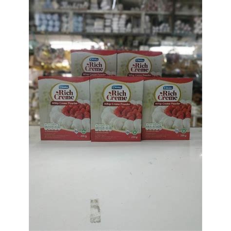 Jual Whip Cream Bubuk Merek Ellenka Kemasan 200 Gr Fiber Creme Inside