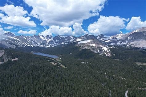 Brainard Lake, Colorado Aerial Shot · Free Stock Photo