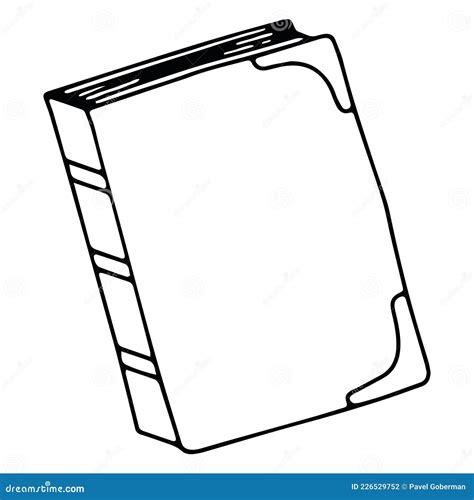 Icono De Doodle Vectorial De Un Libro Cerrado Aislado En Un Fondo