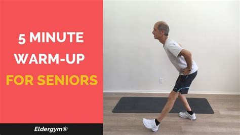 Eldergym® Academy 5 Minute Standing Warmup For Seniors Youtube Keep Fit Senior Fitness Warmup