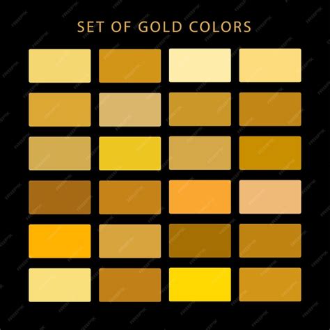 Premium Vector | SET OF GOLD COLORS