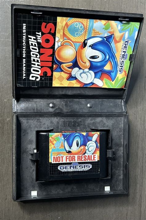 Sonic The Hedgehog Sega Genesis Not For Resale Authentic