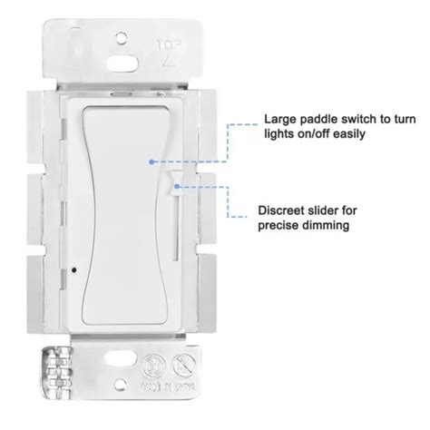 INTERRUPTEUR VARIATEUR DE style rocker moderne pour DEL pour réglage de