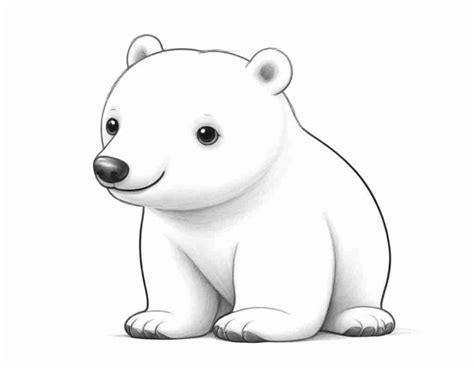 33 Baby Polar Bear Drawing Realistic Ideas For Kids Hobbies Point