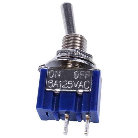 10 pcs MTS-101 2 Pin SPST ON-OFF 2 Positie 6A 250 ... – Grandado