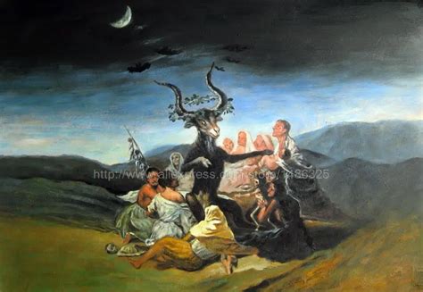 Handmade Oil Painting paint Francisco De Goya The Witches Sabbath ...