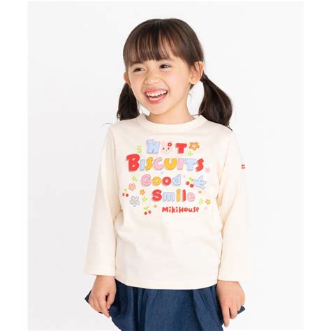 ホットビスケッツ HOT BISCUITS カラフルロゴ長袖Tシャツ アイボリー ファッション通販 MAGASEEK マガシーク