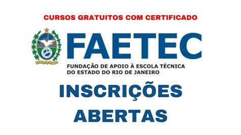 Curso Da Faetec Gratuito