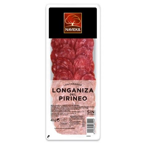 Longaniza Del Pirineo En Lonchas Navidul Sin Gluten 40 G Supermercado