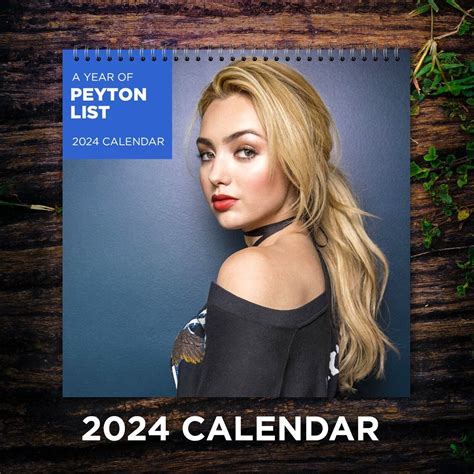 Peyton List Calendar 2024 Peyton List 2024 Celebrity Wall Calendar