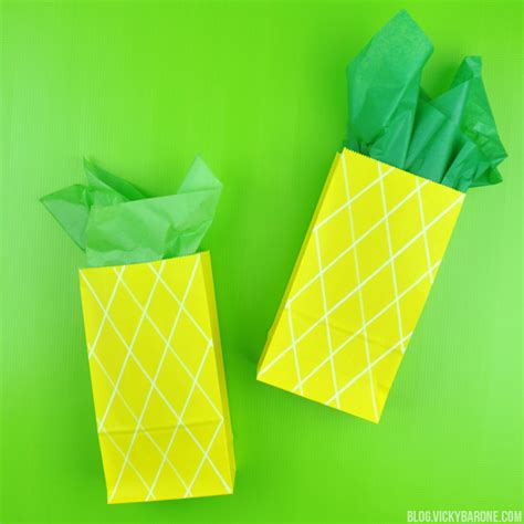 Diy Pineapple Gift Bags Vicky Barone