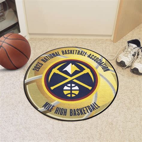 Denver Nuggets 2023 Nba Champions Ball Shaped Area Rug