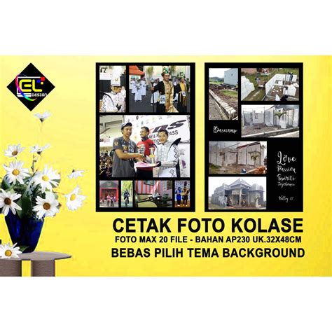 Jual Kin S Store CETAK FOTO KOLASE 1 LEMBAR ISI BEBERAPA FOTO