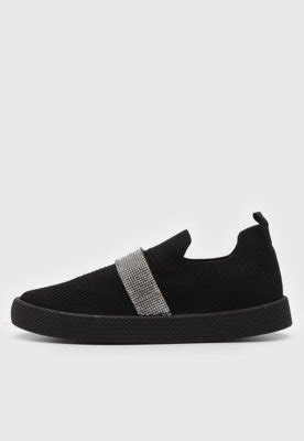 T Nis Slip On Beira Rio Strass Preto Compre Agora Dafiti Brasil