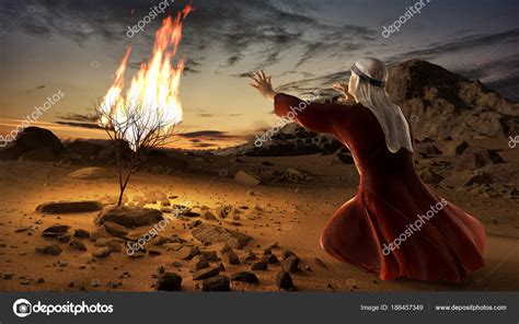 Moses and the burning bush Stock Photo by ©vlastas 188457349