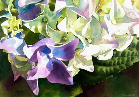 Hydrangea preview - esperoart.com - watercolor tutorial