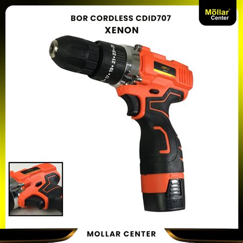 Jual Xenon Cdid Cordless Impact Drill Set Aksesoris Bor Beton