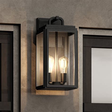 UHP1382 Farmhouse Outdoor Wall Sconce 17.125''H x 9''W, Olde Bronze Fi ...