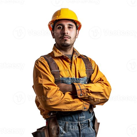 A Labor construction worker, isolated on transparent background