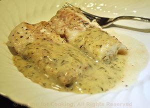 Cod with White Wine Mustard Sauce, lovely fish from Thyme for Cooking.