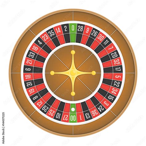 American roulette wheel vector. Stock Vector | Adobe Stock