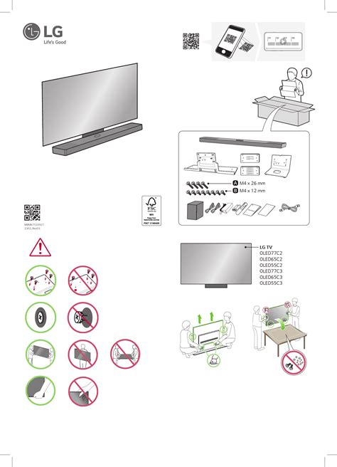 Quick Start Guide for LG OLED TV Models | SC9S_TV SYNERGY_QSG_QR