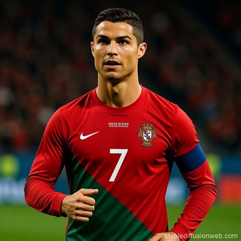 cristiano ronaldo portrait stable diffusion