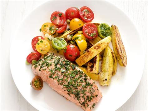 Salmon with Summer Vegetables Recipe | Food Network Kitchen | Food Network