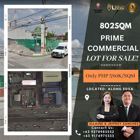 Prime Commercial Lot For Sale Along Edsa Property For Sale Lot On