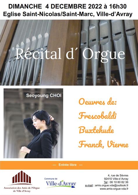 Dimanche 4 décembre Seo Young Choi Assoc Amis Orgue VDA