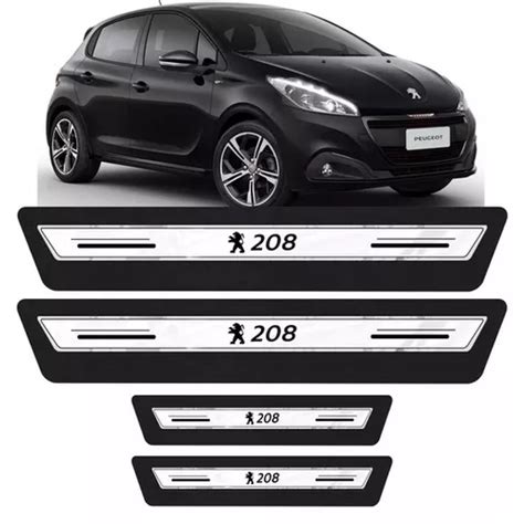 Soleira Porta Platinum Peugeot 208 2013 Á 2018 Prata MercadoLivre