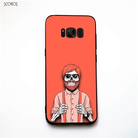 SCOZOS Hipster cráneo teléfono funda suave para Samsung Galaxy S6 S7