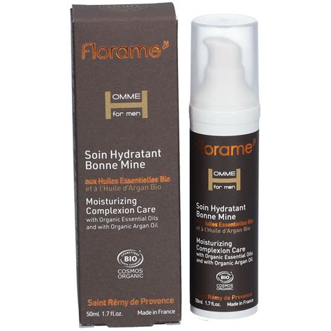 Florame HOMME Soin Hydratant Bonne Mine 50 Ml Redcare Pharmacie