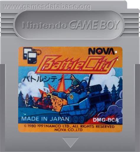 Battle City Nintendo Game Boy Artwork Cartridge