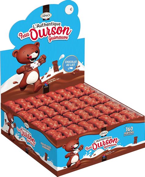 Cémoi Présentoir LAuthentique Petit Ourson Guimauve Chocolat au