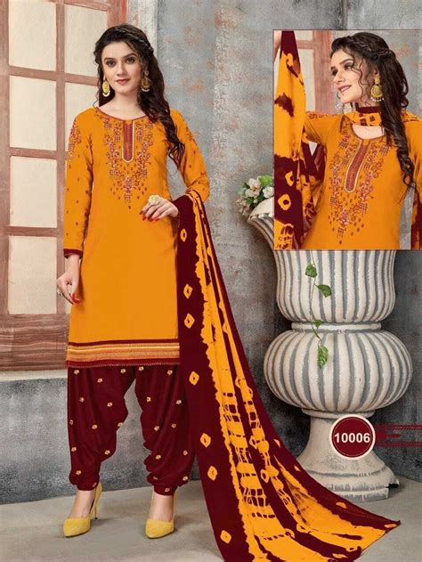 Unstitched Salwar Kameez Suit Indian Pakistani Designer Cotton Etsy