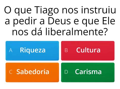 LIVRO DE TIAGO - Cuestionario