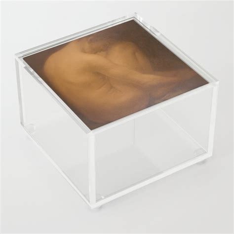 Armand Rassenfosse Male Nude Seated Acrylic Box By Nude Beauty Society