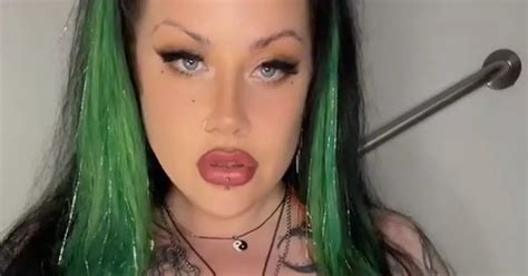 Gothic Onlyfans Model Has Fans Drooling Over Spiderweb Boob Ink In Low Cut Top Daily Star