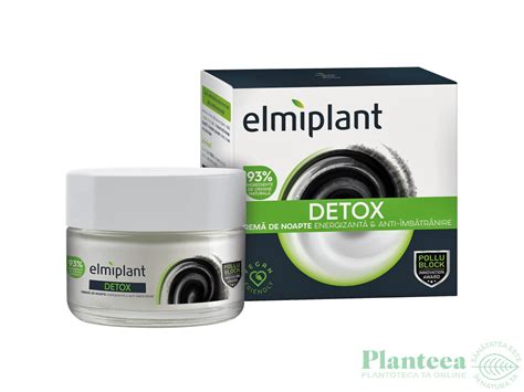 Crema Noapte Energizanta Antiimbatranire Detox 50ml Elmiplant Pret