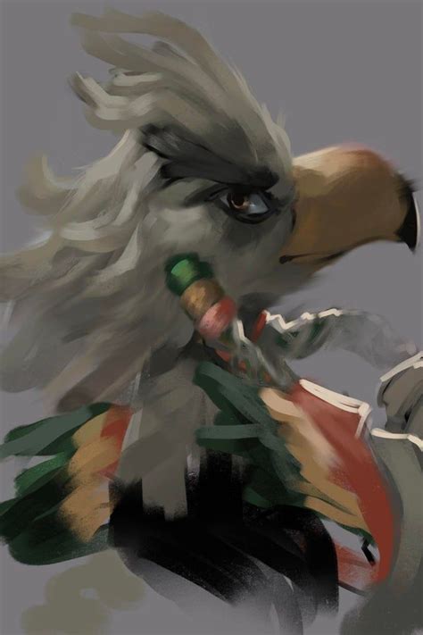 [botw] Teba Revali Kass Zelda Video Games Nintendo Nintendo Art