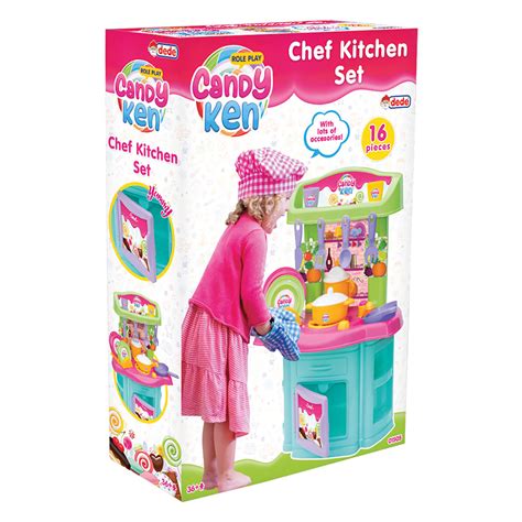 Dede Oyuncak Candy & Ken Şef Mutfak Seti - ebebek