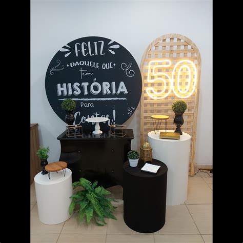 Temas Para Festa De 50 Anos Masculino - 32 Ideias de Decoração Festa 50 Anos Masculino que Contam a História Dele
