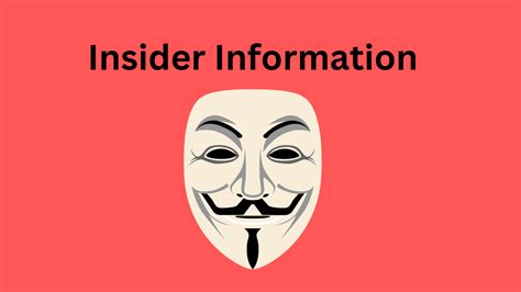 What is Insider information? - Learning Perspectives