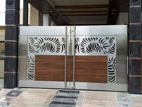 Hinged Modern Stainless Steel Main Gate For Residential At ₹ 1100